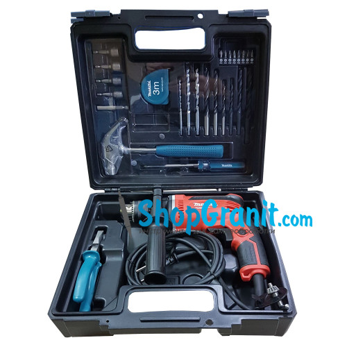 Дриль з ударом Makita M8103KX2 + аксесуари