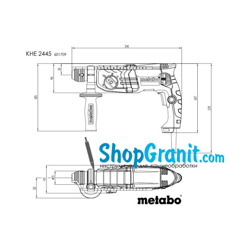 Комбінований перфоратор Metabo KHE 2445 (601709500)