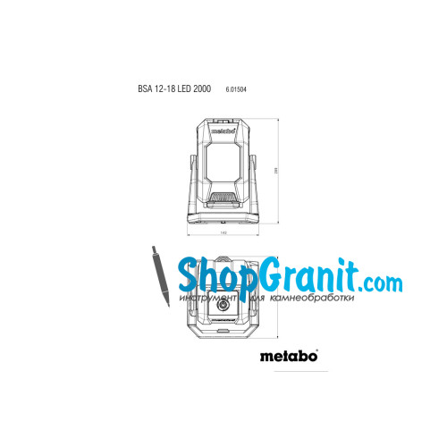 Акумуляторний прожектор Metabo BSA 12-18 LED 2000 (601504850)