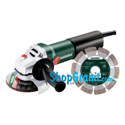 Кутова шліфмашина (болгарка) Metabo WQ 1100-125 Set (610035920)