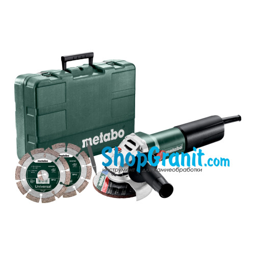 Кутова шліфмашина (болгарка) Metabo WEQ 1400-125 Set (600347510)