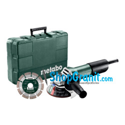 Кутова шліфмашина (болгарка) Metabo W 850-125 Set