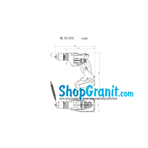 Акумуляторний дриль Metabo BE 18 LTX 6 (600261890)