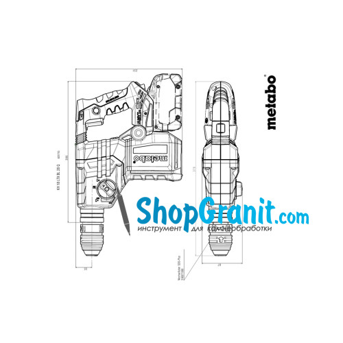 Акумуляторний перфоратор Metabo KH 18 LTX BL 28 Q Set ISA (601715900)