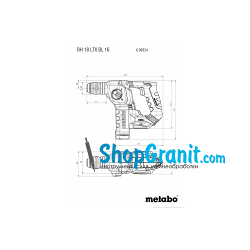Акумуляторний перфоратор Metabo BH 18 LTX BL 16 Set (691198000)
