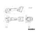 Акумуляторна кутова шліфмашина (болгарка) Metabo W 18 L BL 9-115 (602373850)