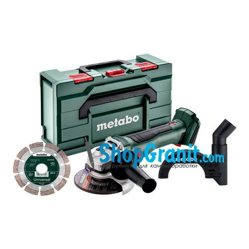 Акумуляторна кутова шліфмашина (болгарка) Metabo Set W 18 L BL 9-125 (691225000)