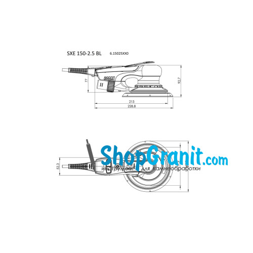 Ексцентрикова шліфмашина Metabo SXE 150-2.5 BL (615025700)
