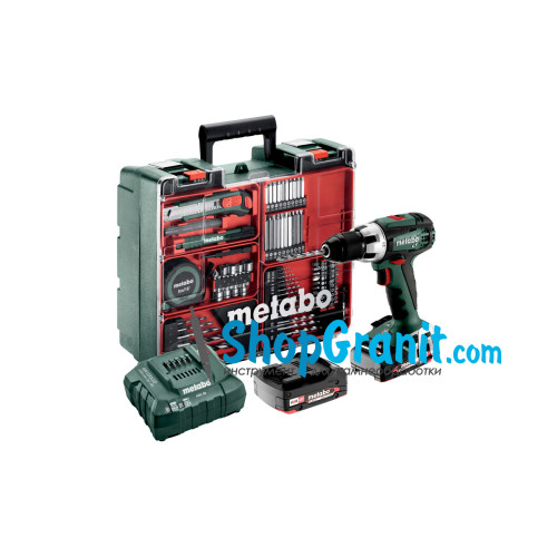 Акумуляторний дриль-шуруповерт Metabo BS 18 LT Set (602102600)
