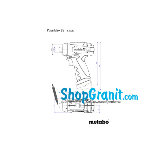Акумуляторний дриль-шуруповерт Metabo PowerMaxx BS Basic (600080500)