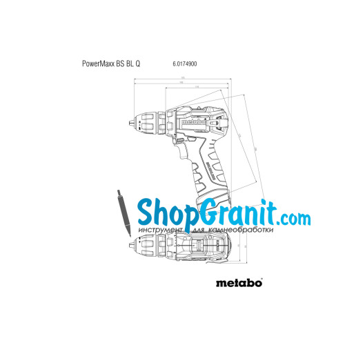 Аккумуляторная дрель-шуруповерт Metabo PowerMaxx BS BL Q (601749500)