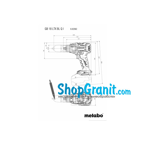 Акумуляторний різьбонарізчик Metabo GB 18 LTX BL Q I (602362660)