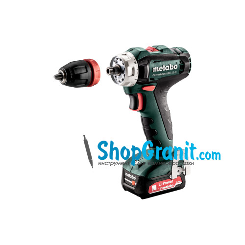 Акумуляторний дриль-шуруповерт Metabo PowerMaxx BS 12 Q (601037500)