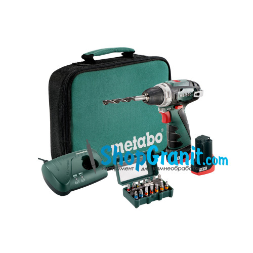 Акумуляторний дриль-шуруповерт Metabo PowerMaxx BS Set (600079510)