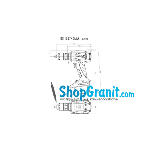 Акумуляторний дриль-шуруповерт Metabo BS 18 LTX Quick (602193650)