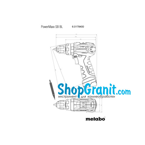 Акумуляторний ударний дриль Metabo PowerMaxx SB BL (601784500)