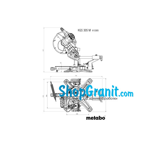 Торцювальна пила Metabo KGS 305 M (613305000)