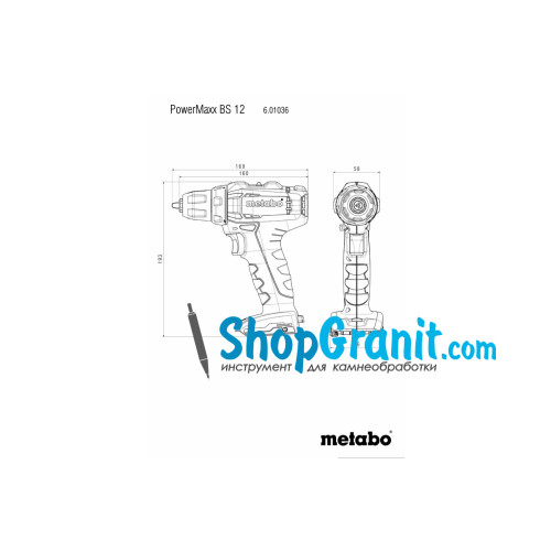 Акумуляторний інструмент в комплекті Metabo Combo Set 3.1.3 12V (691192000)
