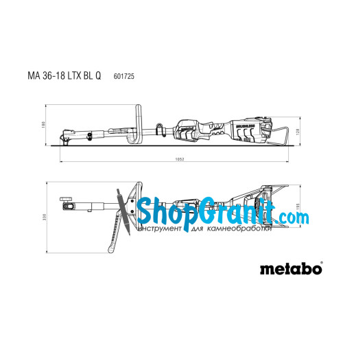 Акумуляторний багатофункціональний привод Metabo MA 36-18 LTX BL Q (601725850)