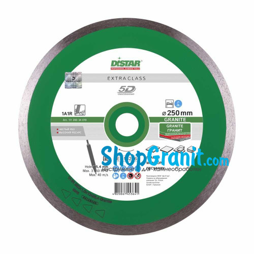 Алмазний вiдрiзний круг, диск DiStar 1A1R 250x1,6x10x25,4 Granite -11120034019- Мармур, Граніт