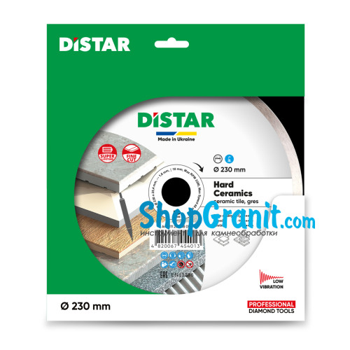 Круг алмазний вiдрiзний Distar 1A1R 230x1,6/1,2x10x25,4 Hard ceramics -11120048017- Кераміка, Керамограніт
