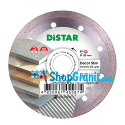 Круг алмазный отрезной Distar 1A1R 125x1,2/1,0x8x22,23 Decor Slim