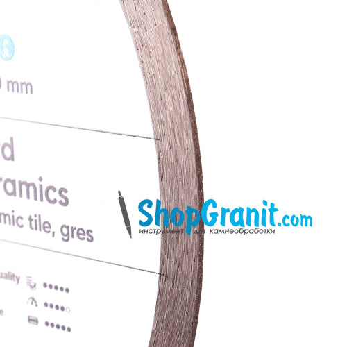 Круг алмазний вiдрiзний Distar 1A1R 250x1,6/1,2x10x25,4 Hard ceramics -11120048019- Кераміка, Керамограніт
