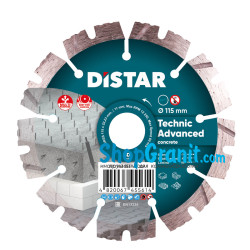 Круг алмазный отрезной Distar 1A1RSS/C3 115x2,2/1,4x10x22,23-9-HIT Technic Advanced