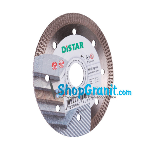 Круг алмазный отрезной Distar 1A1R 125x1,6/1,0x10x22,23 Multigres -11115494010- Керамика, Керамогранит