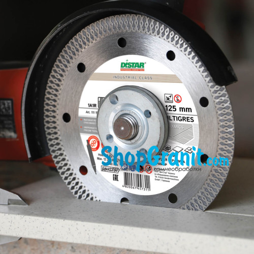 Круг алмазный отрезной Distar 1A1R 125x1,6/1,0x10x22,23 Multigres -11115494010- Керамика, Керамогранит