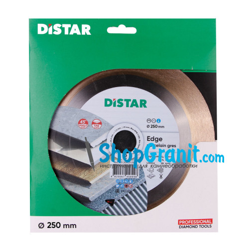 Круг алмазный отрезной Distar 1A1R 250x1,4/1/1,6x25x25,4 Edge -11120421019- Керамогранит, Керамика, Мрамор