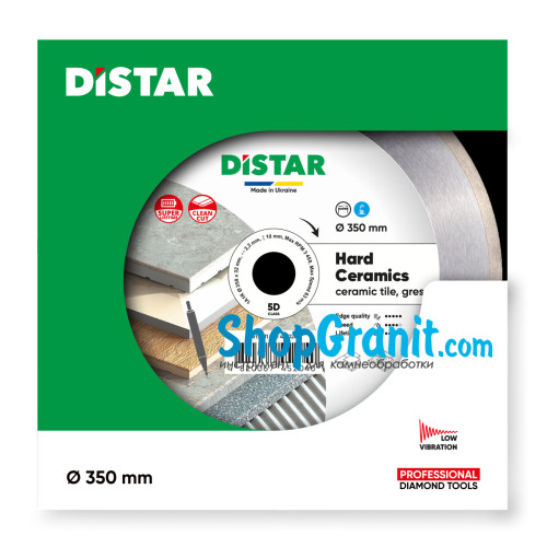 Круг алмазний вiдрiзний Distar 1A1R 350x2,2/1,8x10x32 Hard ceramics -11127048024- Кераміка, Керамограніт