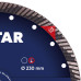 Круг алмазный отрезной Distar Turbo 232x2,6x15x22,23 Super Max -10115502018- Клинкер, черепица, Бетон высокоармированный,