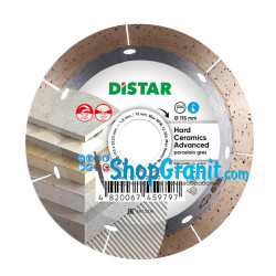 Круг алмазный отрезной Distar 1A1R 115x1,6/1,2x10x22,23 Hard ceramics Advanced