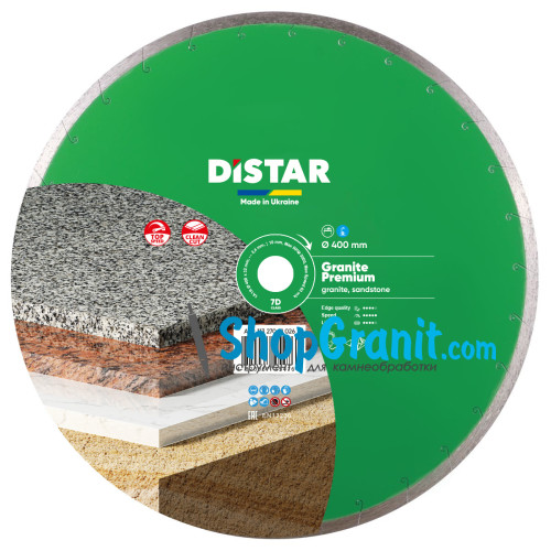 Круг алмазний вiдрiзний Distar 1A1R 400x2,4x10x32 Granite Premium -11327061026- Граніт, Мармур