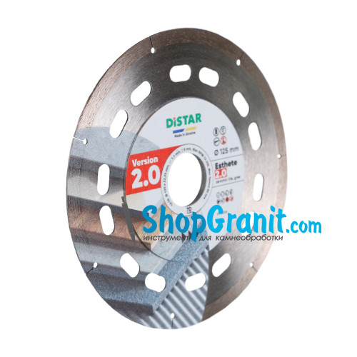 Круг алмазный отрезной Distar 1A1R 125x1,1/0,9x6x22,23 Esthete 2.0 -10126024010- Керамика, Керамогранит