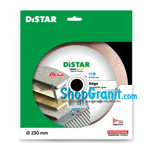 Круг алмазный отрезной Distar 1A1R 230x1,4/1/1,6x25x25,4 Edge -11120421017- Керамогранит, Керамика, Мрамор