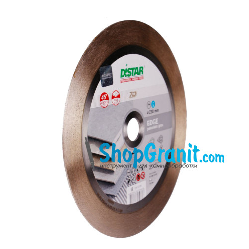 Круг алмазный отрезной Distar 1A1R 230x1,4/1/1,6x25x25,4 Edge -11120421017- Керамогранит, Керамика, Мрамор