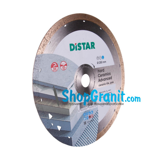 Круг алмазний вiдрiзний Distar 1A1R 250x1,5x10x25,4 Hard ceramics Advanсed -11120349019- Граніт, Керамограніт, Кераміка, Дектон