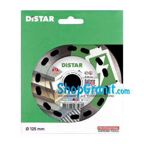 Круг алмазный отрезной Distar 1A1R 125x1,1/0,9x6x22,23 Esthete Li-Ion -11115421011- Керамика, Керамогранит