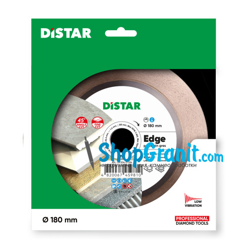 Круг алмазный отрезной Distar 1A1R 180x1,4/1/1,6x25x25,4 Edge -11120421014- Керамогранит, Керамика, Мрамор