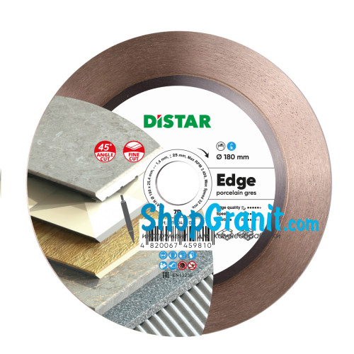 Круг алмазный отрезной Distar 1A1R 180x1,4/1/1,6x25x25,4 Edge -11120421014- Керамогранит, Керамика, Мрамор