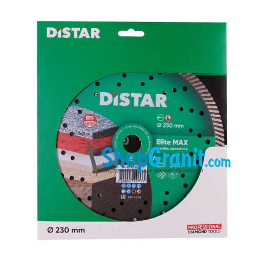 Круг алмазний вiдрiзний Distar Turbo 232x2,5x12x22,23 Elite Max -10115127018- Граніт, Мармур