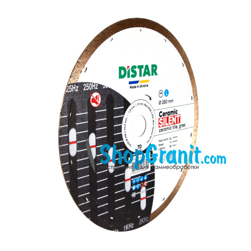 Круг алмазный отрезной Distar 1A1R 250x1,8x10x25,4 Ceramic Silent -10170516021- Гранит, Керамогранит, Керамика