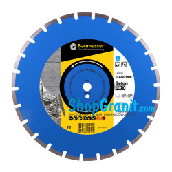 Круг алмазний вiдрiзний 1A1RSS/C1 450x4,0/3,0x10x25,4-11,5-26 HIT Baumesser Beton PRO