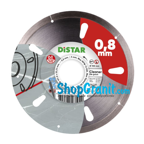 Круг алмазный отрезной Distar 1A1R 101,6x0,8/0,5x5x22,23 Cleaner -11115421006- Керамика, Керамогранит