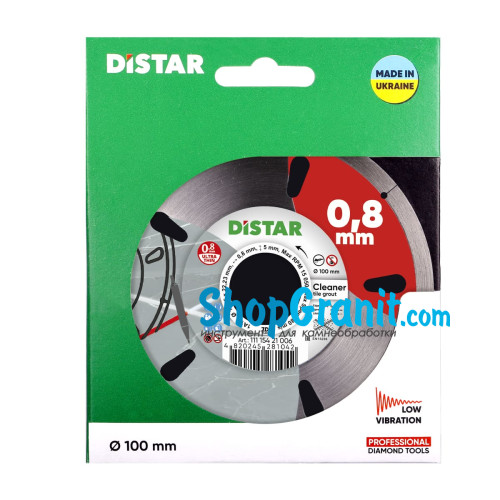 Круг алмазный отрезной Distar 1A1R 101,6x0,8/0,5x5x22,23 Cleaner -11115421006- Керамика, Керамогранит