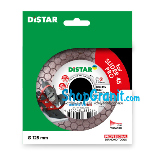 Круг алмазный отрезной Distar 1A1R 125x1,6/1,2x25x30 Edge Dry Slider -10115502020- Керамика, Керамогранит
