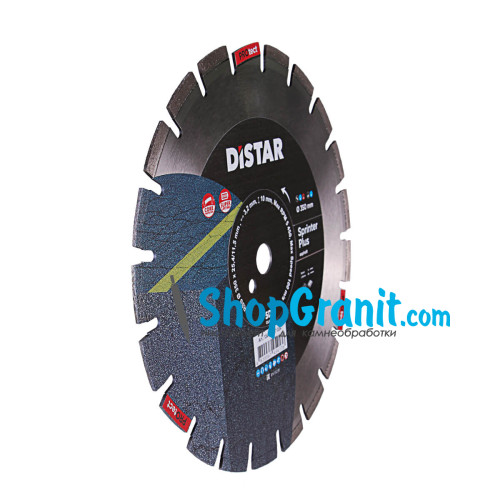 Круг алмазний вiдрiзний Distar 1A1RSS/C1S-W 350x3,2/2,2x25,4-11,5-21-ARP 40x3,2x8+2 R165 Sprinter Plus -12485087024- Бетон свіжовкладений, Асфальт