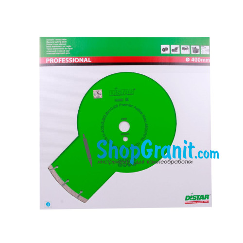 Круг алмазний вiдрiзний Distar 1A1RSS/C3 400x3,5/2,5x10x25,4-28-HIT Premier Active -14320060026- Граніт